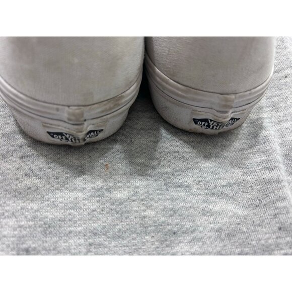 VANS Authentic Deck Shoe Canvas Women's Size 9.5 Lace Up Low Top White - Picture 5 of 7